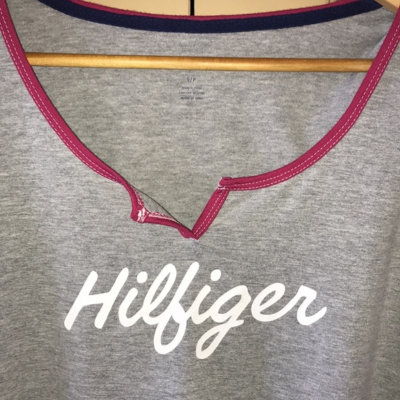 Tommy Hilfiger Grey Long Sleeve T-Shirt Top - Picture 2 of 7